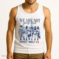 We Are Not Going Back Kamala Harris Waltz 24 Eleciton Tank Top thumb 3