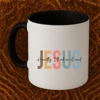 We All Need Jesus Romans 3:23 Christian Bible Verse Front & Back Coffee Mug thumb 2
