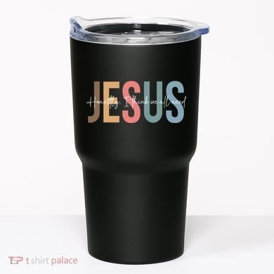 We All Need Jesus Romans 3:23 Christian Bible Verse Front & Back Tumbler