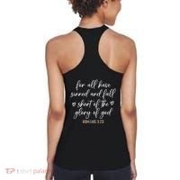 We All Need Jesus Romans 3:23 Christian Bible Verse Front & Back Women's Tank Top thumb 1