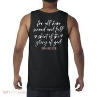 We All Need Jesus Romans 3:23 Christian Bible Verse Front & Back Tank Top thumb 1