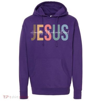 We All Need Jesus Romans 3:23 Christian Bible Verse Front & Back Hoodie