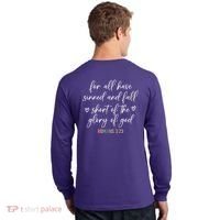 We All Need Jesus Romans 3:23 Christian Bible Verse Front & Back Long Sleeve Shirt thumb 1