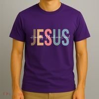 We All Need Jesus Romans 3:23 Christian Bible Verse Front & Back T-Shirt thumb 3