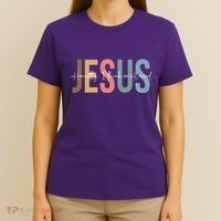 We All Need Jesus Romans 3:23 Christian Bible Verse Front & Back T-Shirt thumb 4