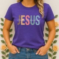 We All Need Jesus Romans 3:23 Christian Bible Verse Front & Back Women's T-Shirt thumb 2
