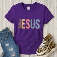 We All Need Jesus Romans 3:23 Christian Bible Verse Front & Back Women's T-Shirt thumb 3