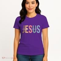 We All Need Jesus Romans 3:23 Christian Bible Verse Front & Back Women's T-Shirt thumb 4