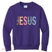 We All Need Jesus Romans 3:23 Christian Bible Verse Front & Back Kids Sweatshirt thumb 0
