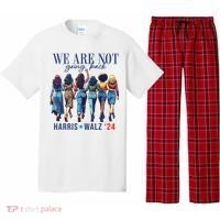 We Are Not Going Back Kamala Harris Waltz 24 Madam President Pajama Set thumb 0