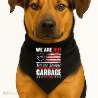 We Are Not Garbage Vote Trump USA-Made Doggie Bandana thumb 1