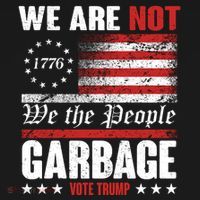 We Are Not Garbage Vote Trump Backpack thumb 2