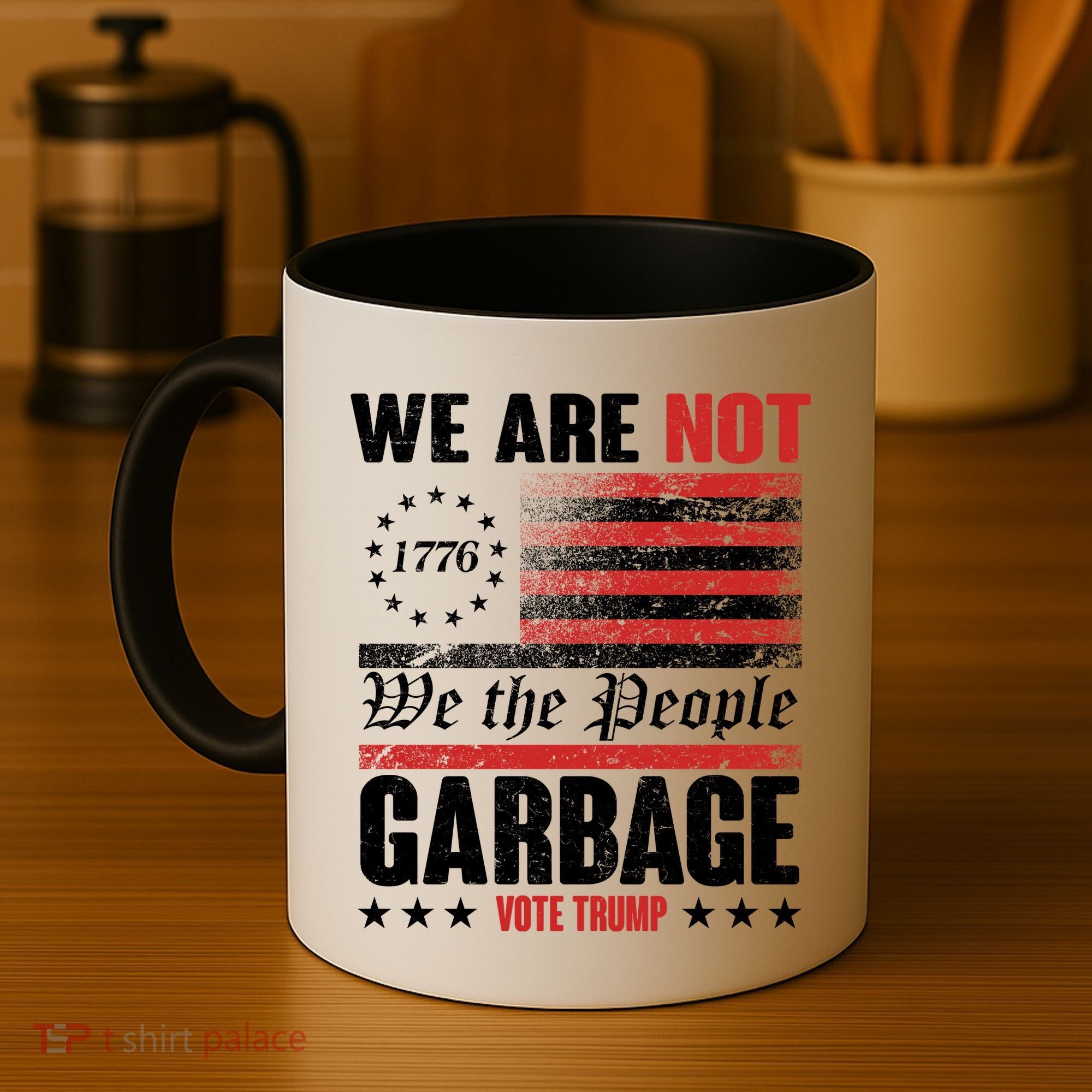 We Are Not Garbage Vote Trump Coffee Mug
