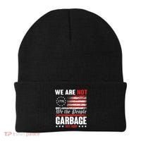 We Are Not Garbage Vote Trump Beanie thumb 0