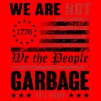We Are Not Garbage Vote Trump Santa Hat thumb 1