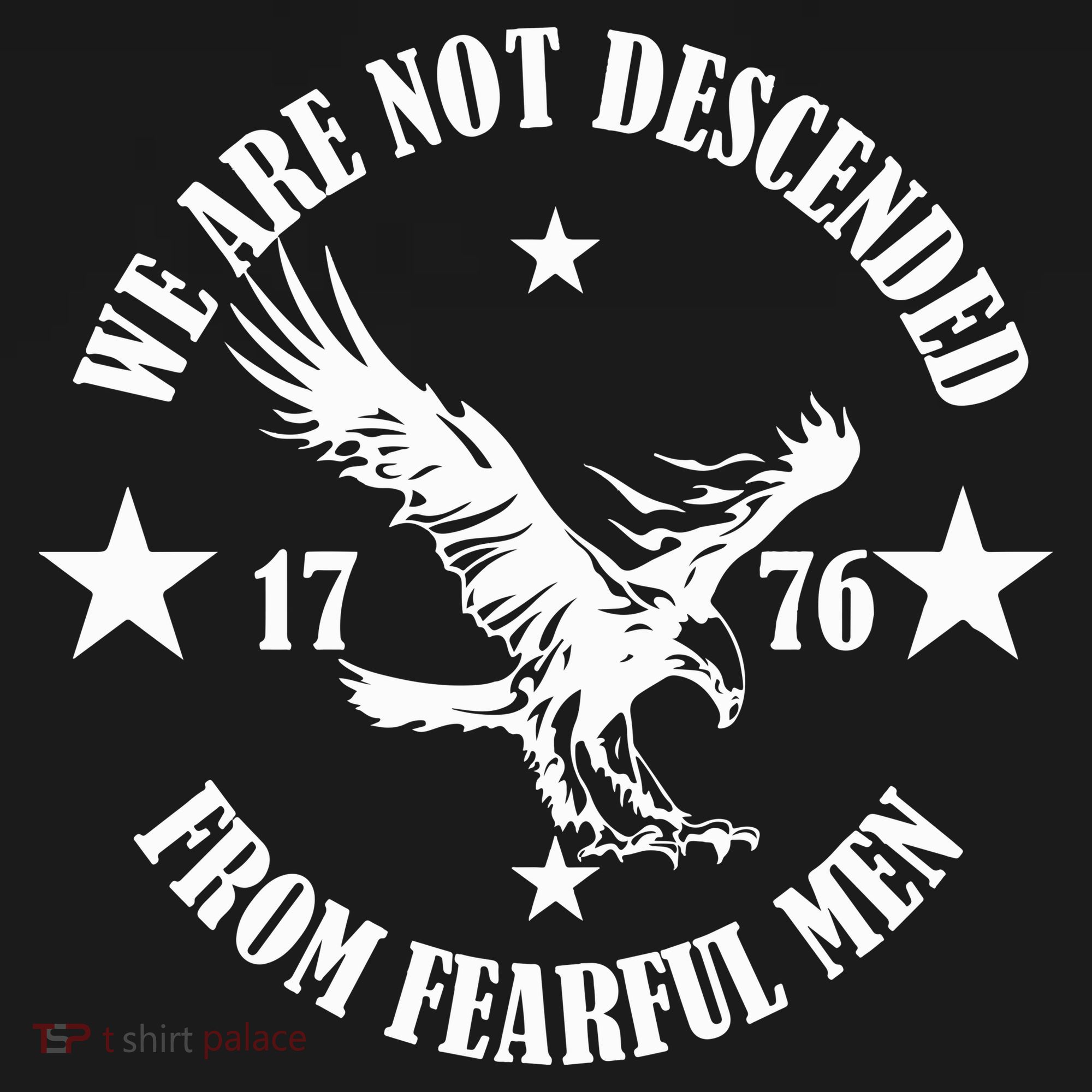 We Are Not Descended From Fearful Men Since 1776 Eagle Lovers Mousepad