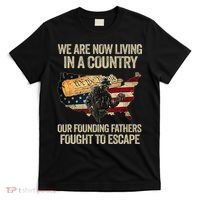 We Are Now Living In A Country Our Founding Fathers Fought T-Shirt thumb 0