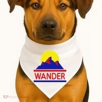Wander The World USA-Made Doggie Bandana thumb 1