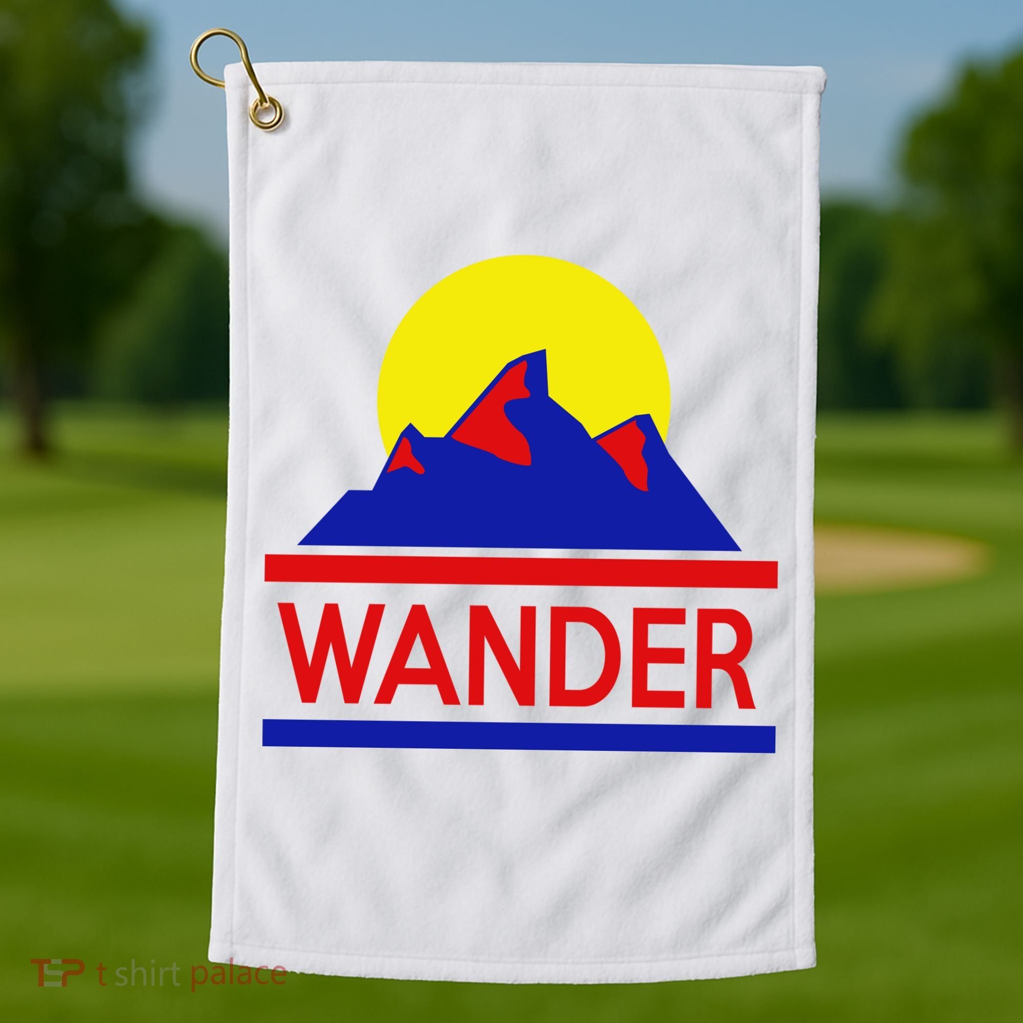 Wander The World Golf Towel