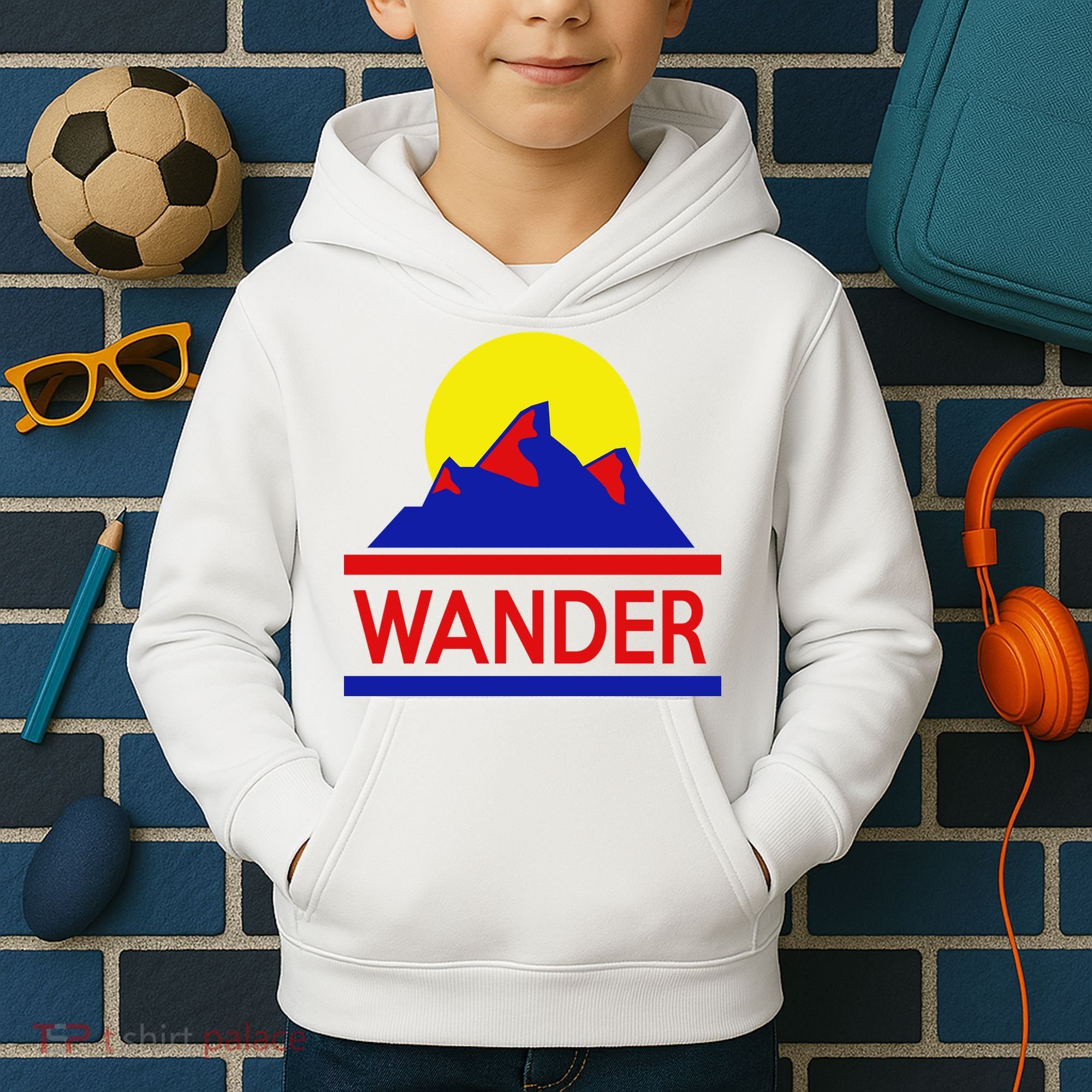 Wander The World Kids Hoodie