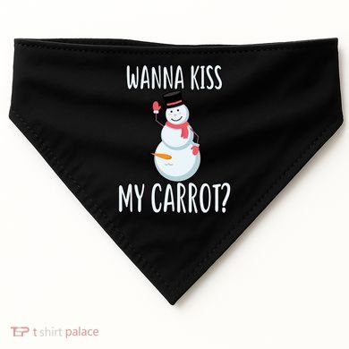 Wanna Kiss My Carrot? USA-Made Doggie Bandana