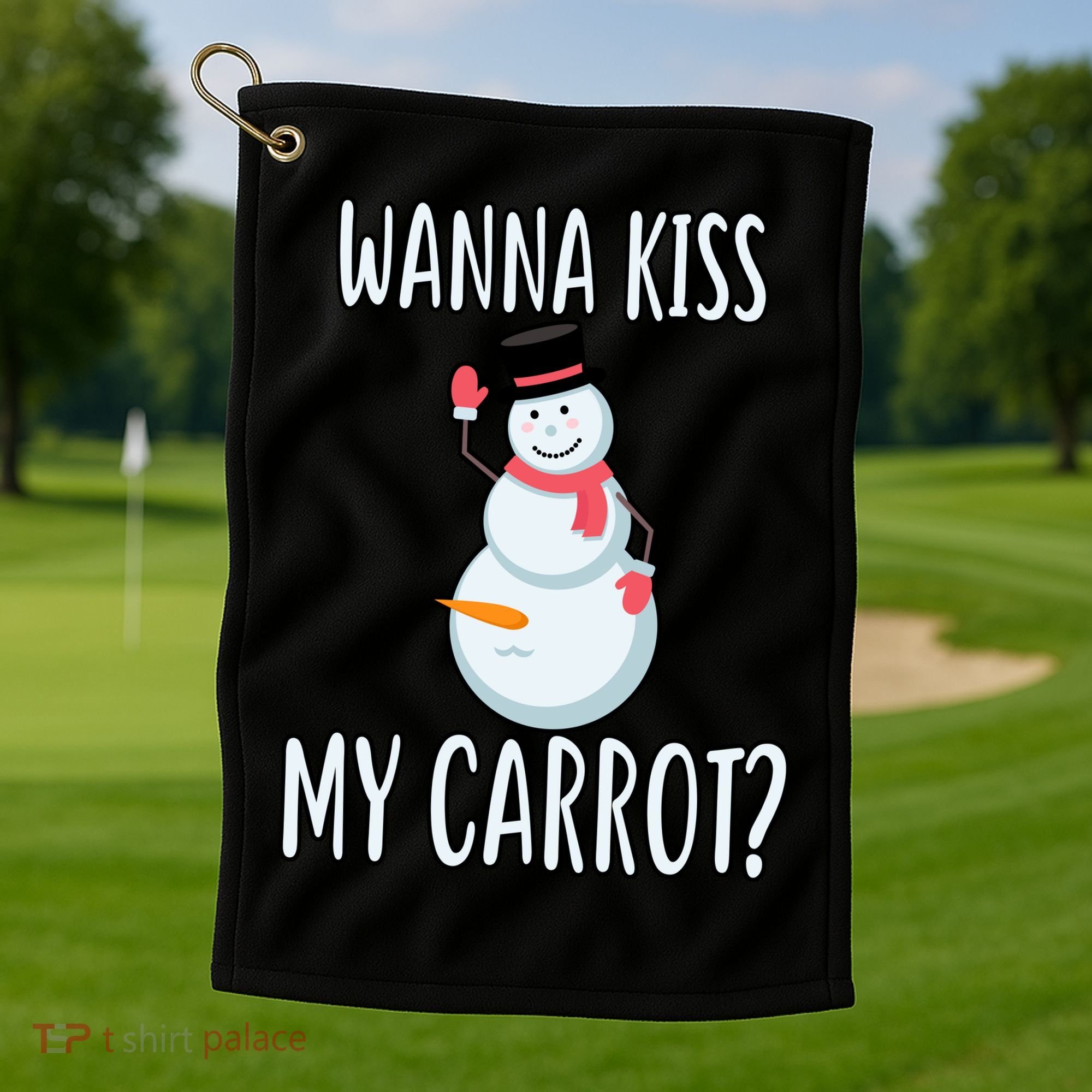 Wanna Kiss My Carrot? Golf Towel