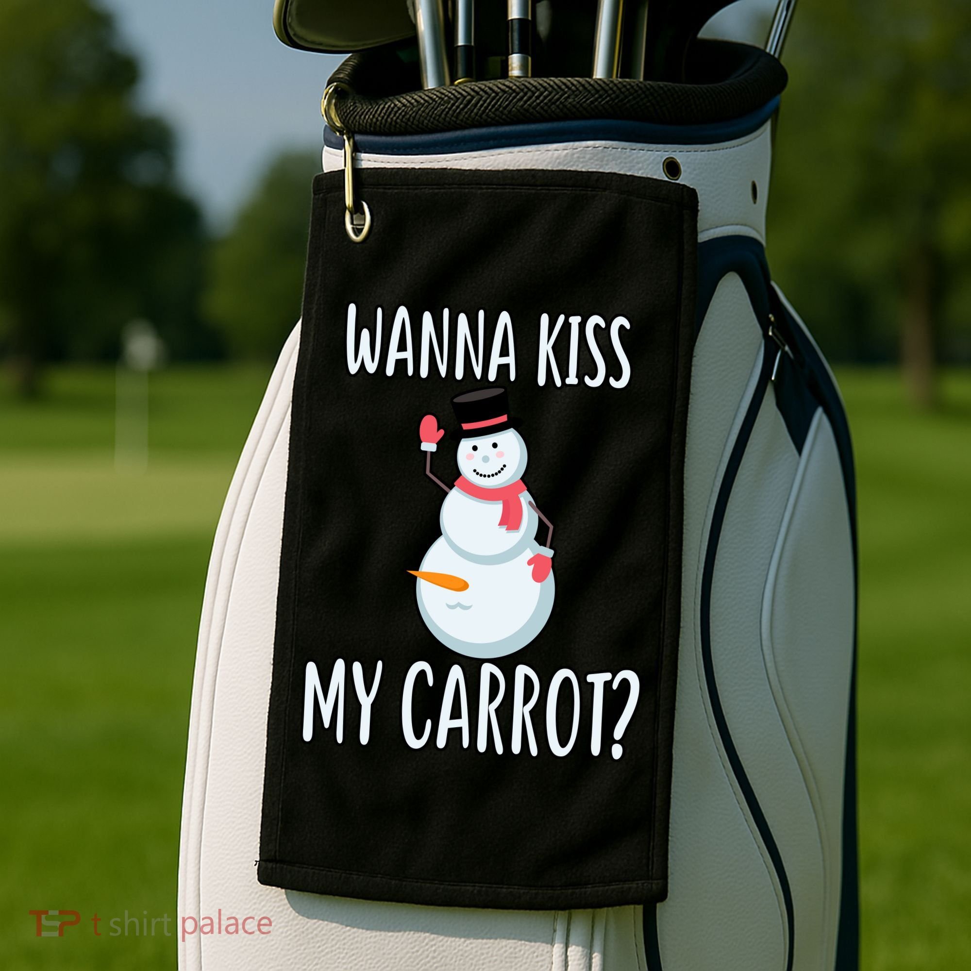 Wanna Kiss My Carrot? Golf Towel