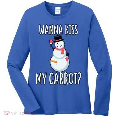Wanna Kiss My Carrot? Women's Long Sleeve Shirt