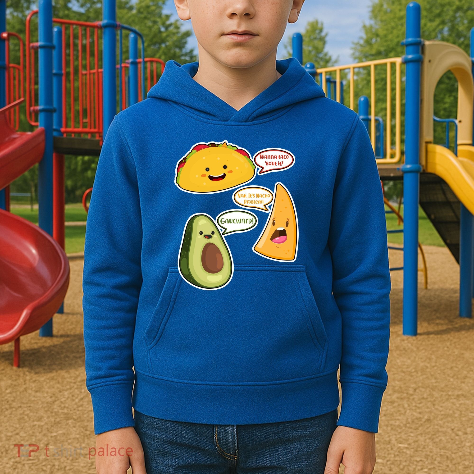 Wanna Taco Bout It Nacho Preoblem Gaucward Kids Hoodie
