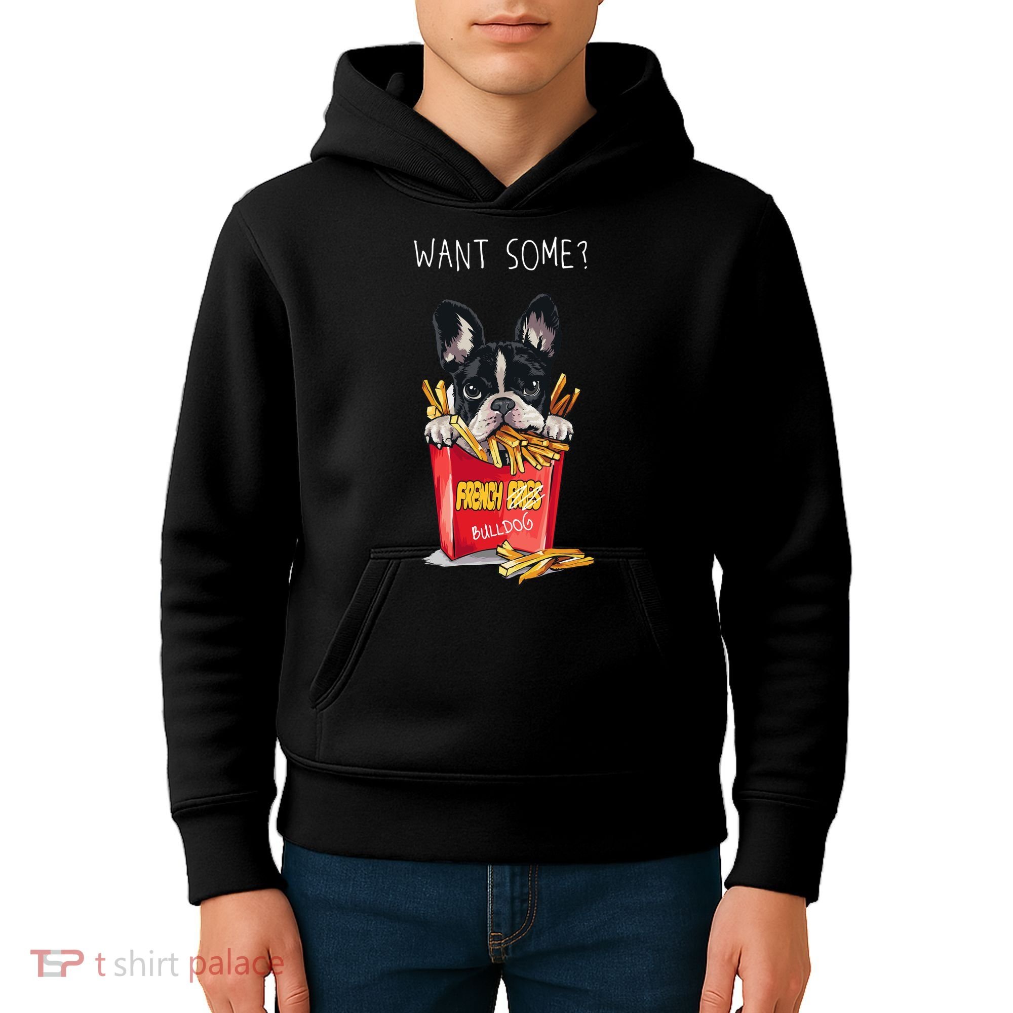 Want Some French Bulldog  Kids Hoodie