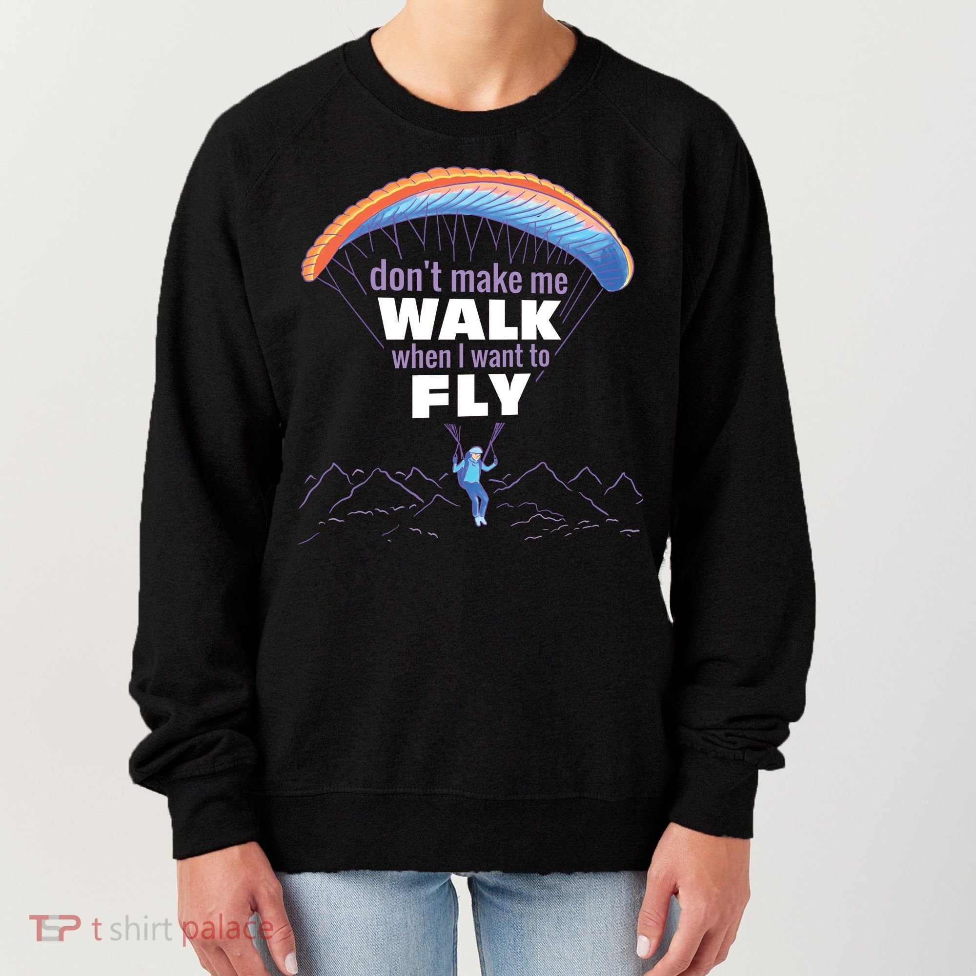 Want To Fly Paragliding Women's Sweatshirt