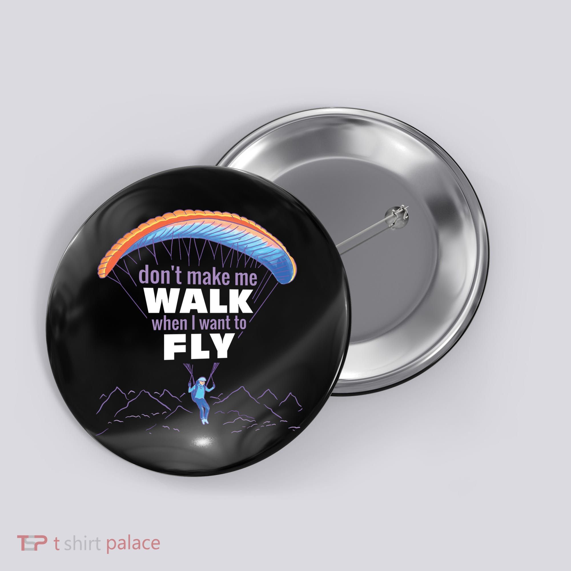 Want To Fly Paragliding Button