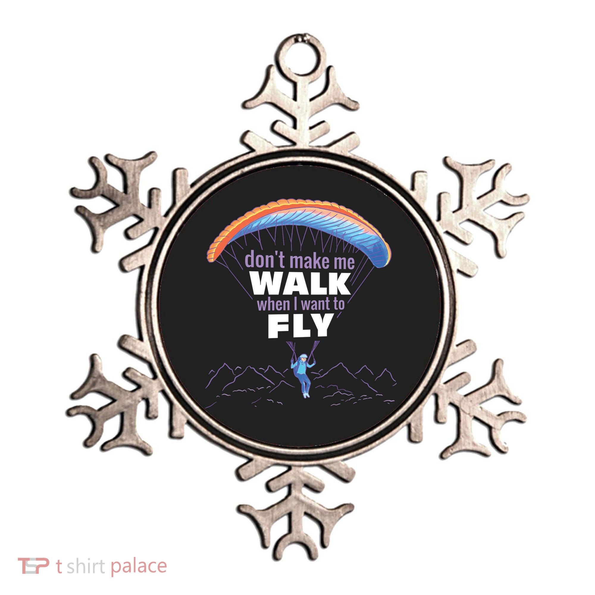 Want To Fly Paragliding Ornament
