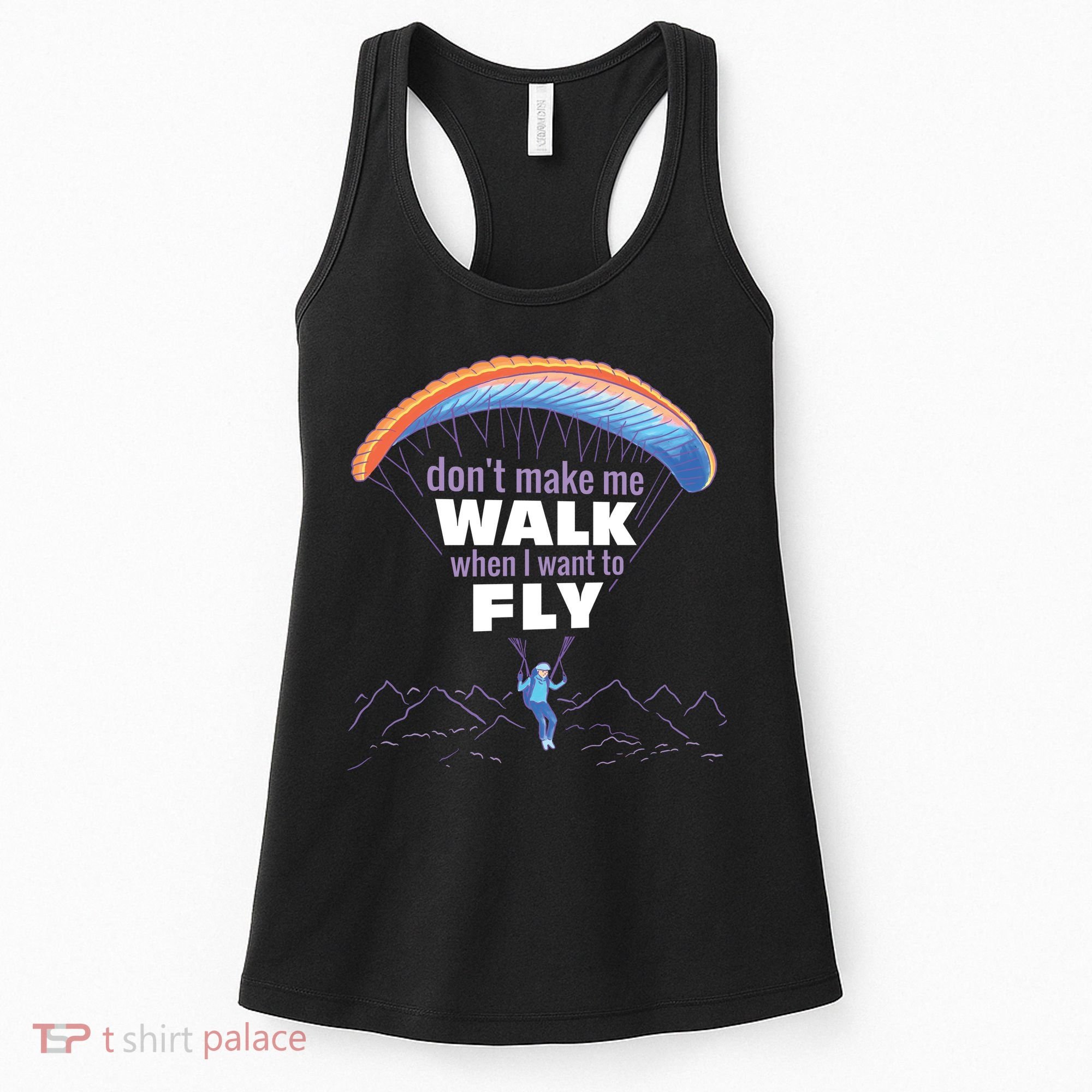 Want To Fly Paragliding Women's Tank Top