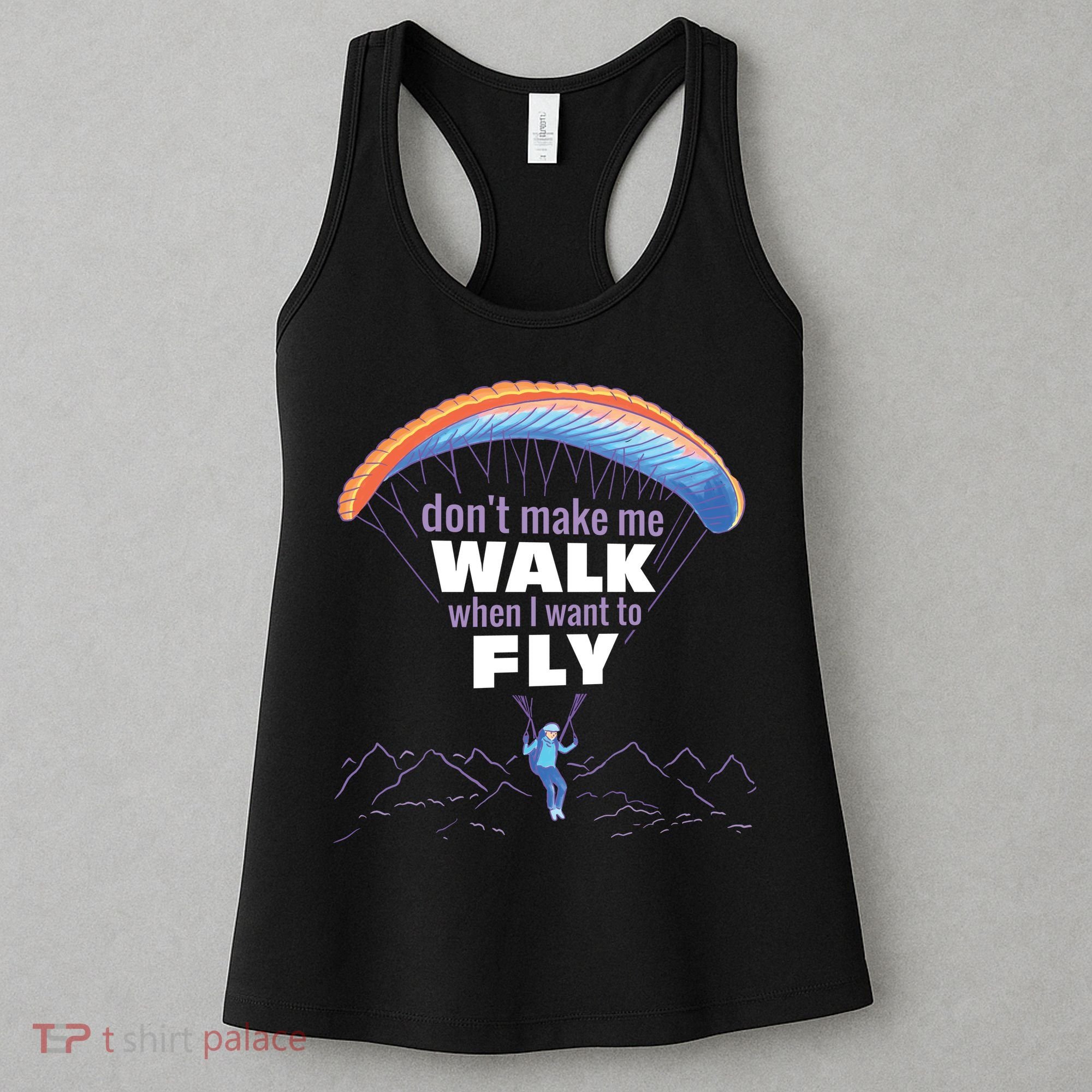 Want To Fly Paragliding Women's Tank Top