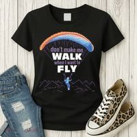 Want To Fly Paragliding Women's T-Shirt thumb 3