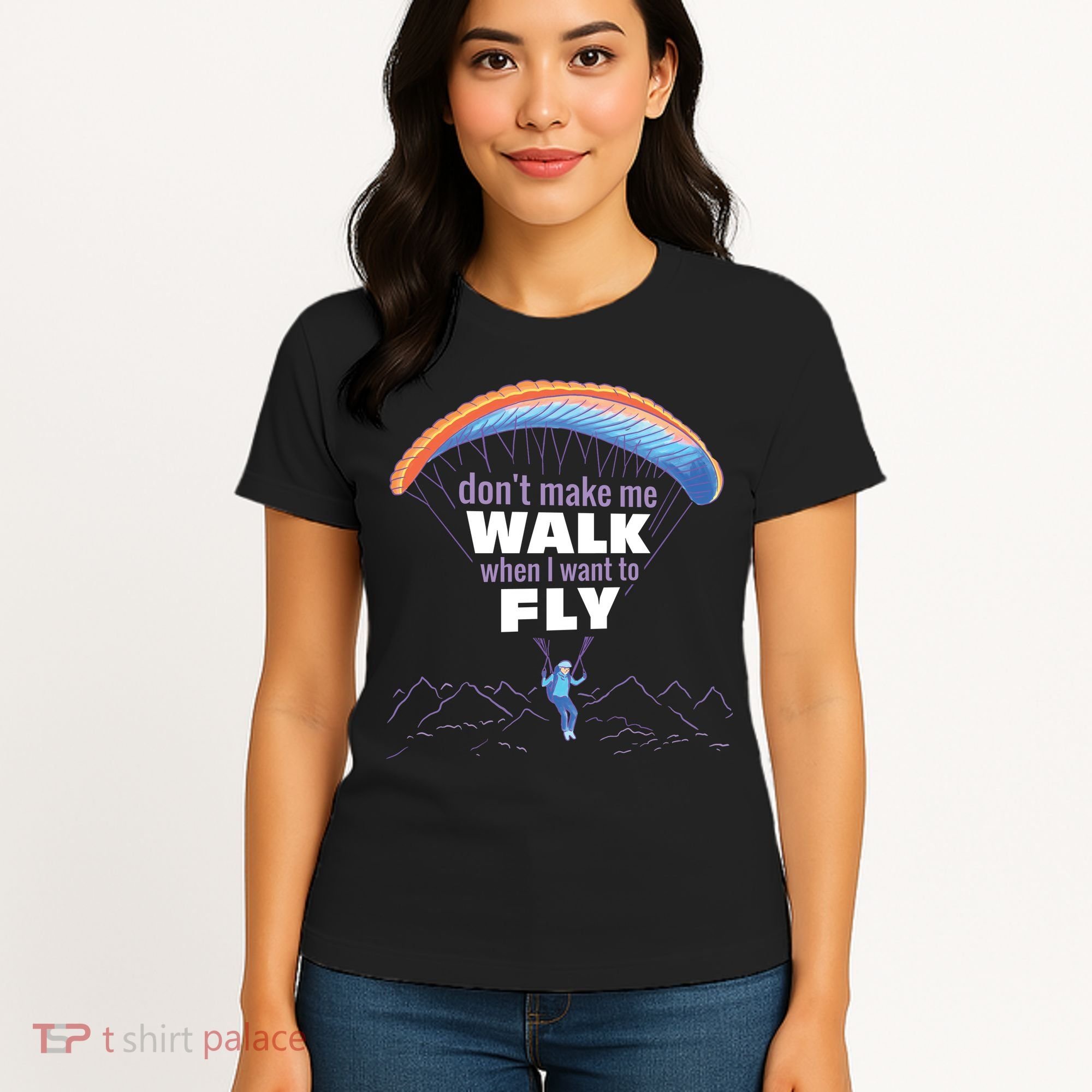 Want To Fly Paragliding Women's T-Shirt
