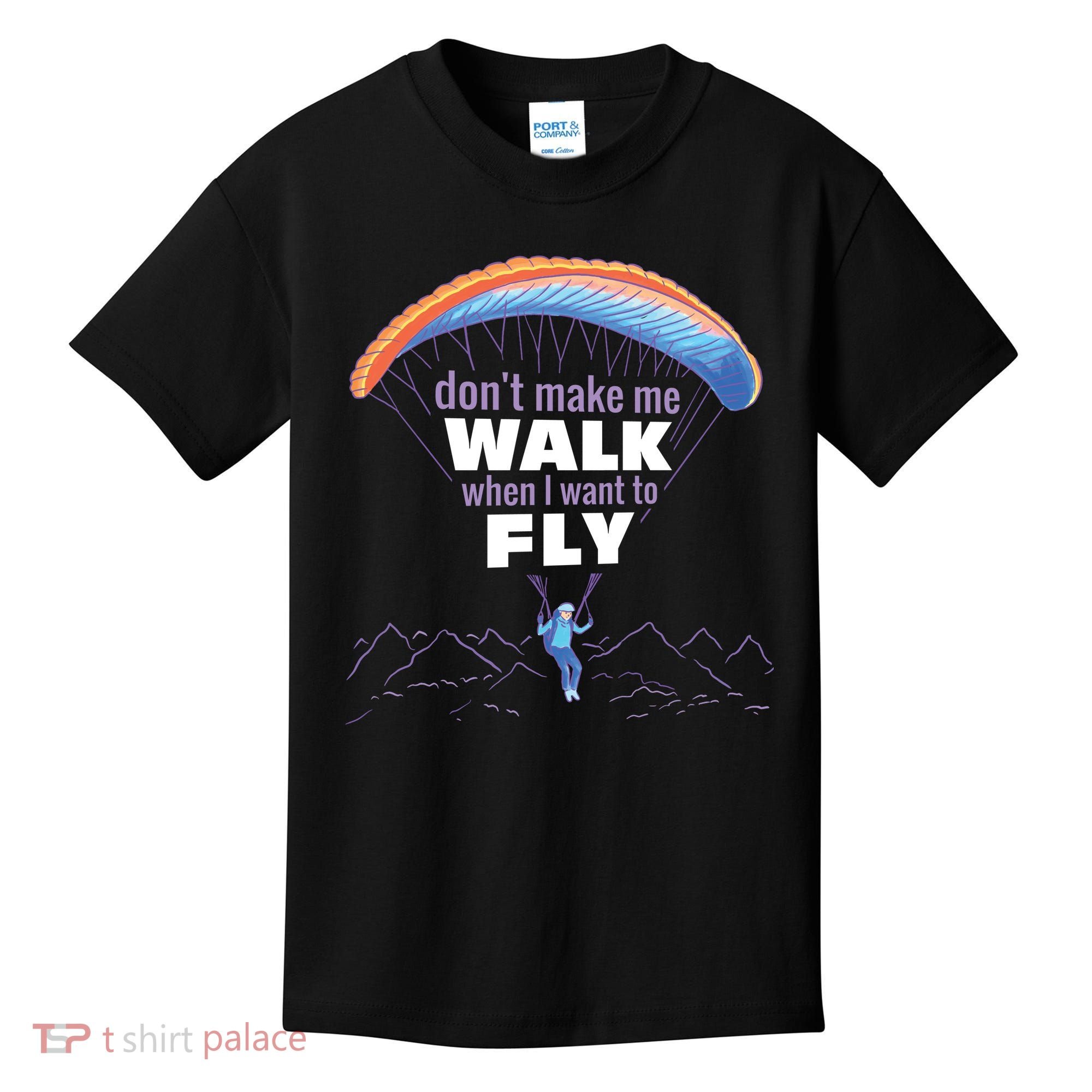 Want To Fly Paragliding Kids T-Shirt