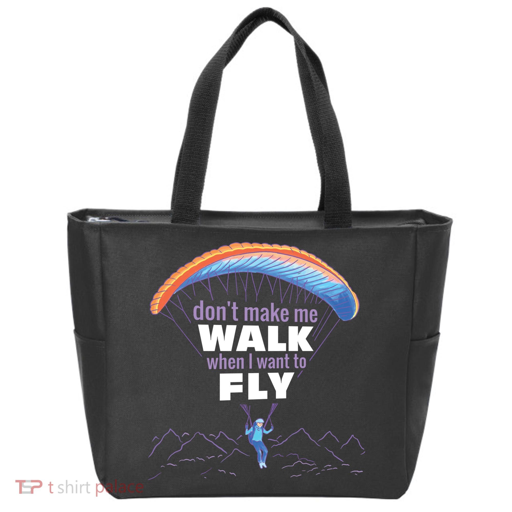 Want To Fly Paragliding Tote Bag