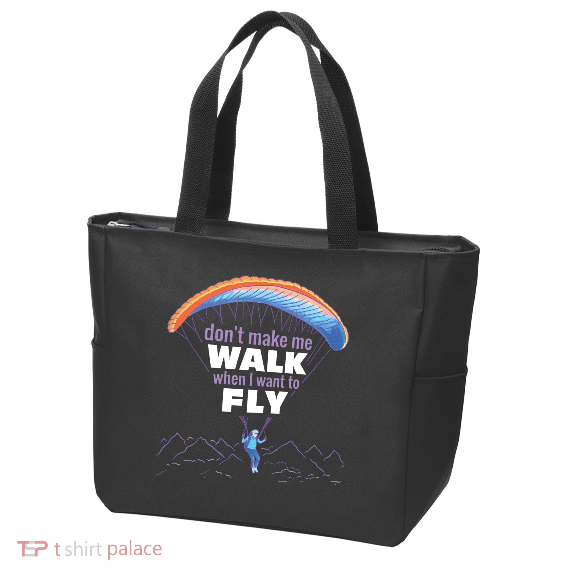 Want To Fly Paragliding Tote Bag