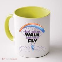 Want To Fly Paragliding Coffee Mug thumb 0