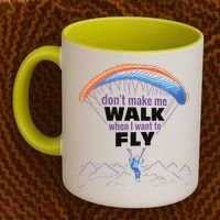 Want To Fly Paragliding Coffee Mug thumb 2