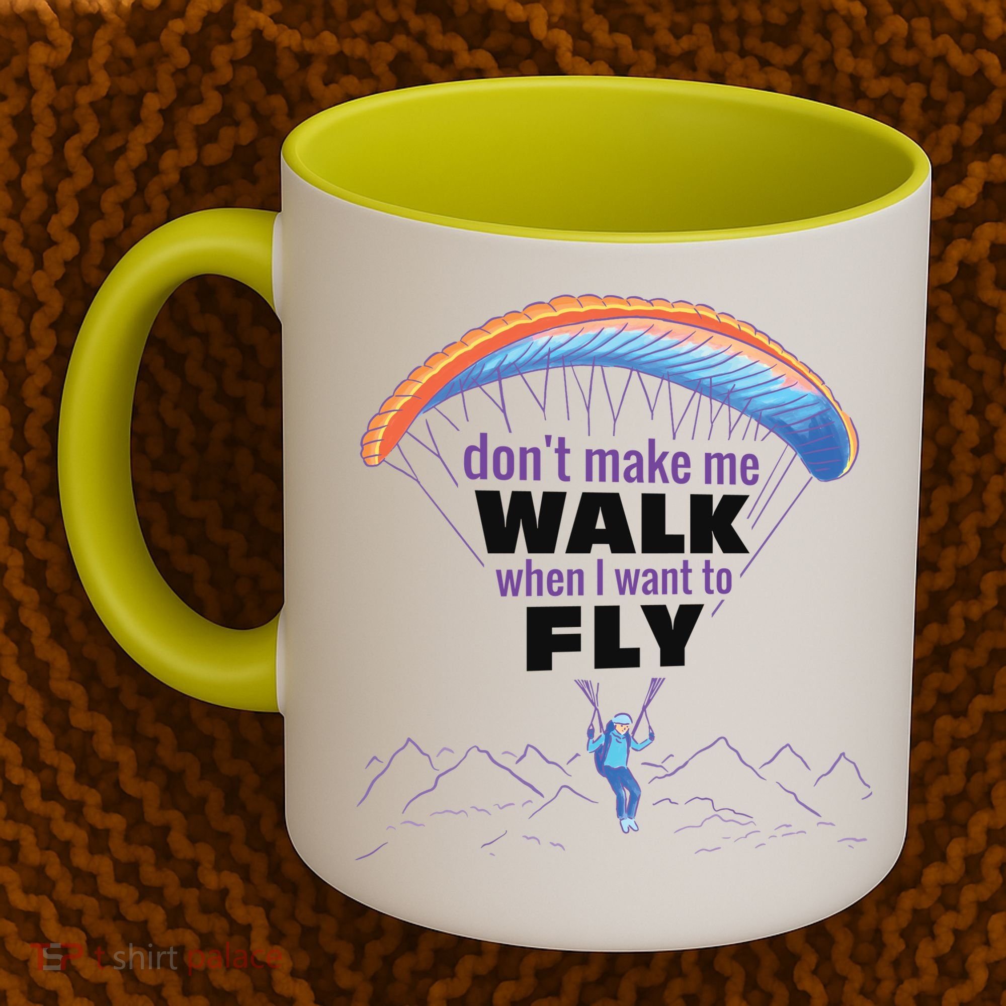Want To Fly Paragliding Coffee Mug
