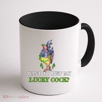 Want To Pet My Lucky Cock St Patrick's Day Coffee Mug thumb 1
