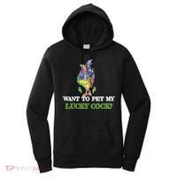 Want To Pet My Lucky Cock St Patrick's Day Women's Hoodie thumb 0