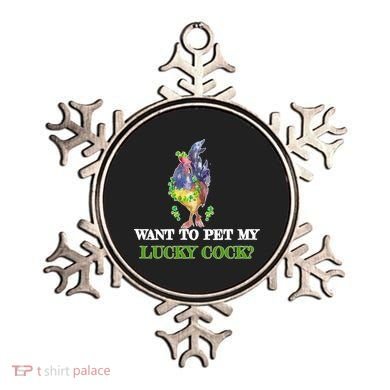 Want To Pet My Lucky Cock St Patrick's Day Ornament