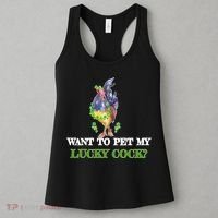 Want To Pet My Lucky Cock St Patrick's Day Women's Tank Top thumb 3