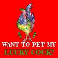Want To Pet My Lucky Cock St Patrick's Day Santa Hat thumb 1