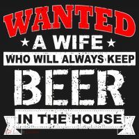 Wanted A Wife Who Will Always Keep Beer Women's Hoodie thumb 2