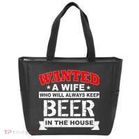 Wanted A Wife Who Will Always Keep Beer Tote Bag thumb 0